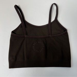 Set active sculptflex body crop brown medium